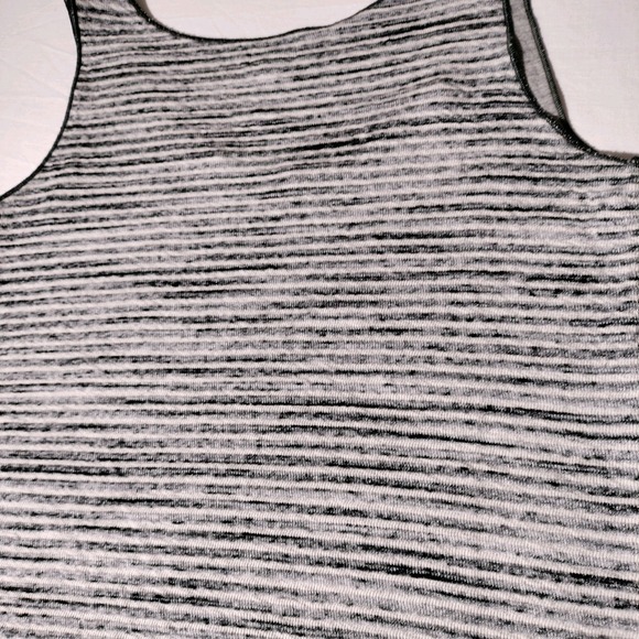 Vintage Jude Tank Top Gray Striped Shirt Womens Small Made in USA - Picture 13 of 16